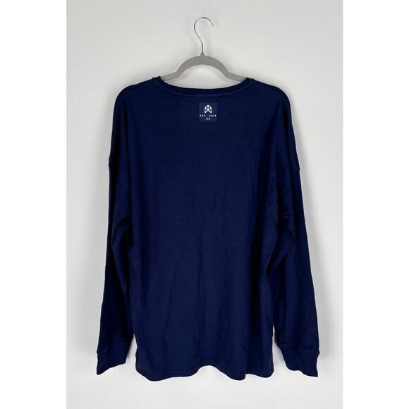 RawGear Long Sleeve Logo T Shirt Mens Size Medium Blue New Tee Activewear #405 - Picture 5 of 7
